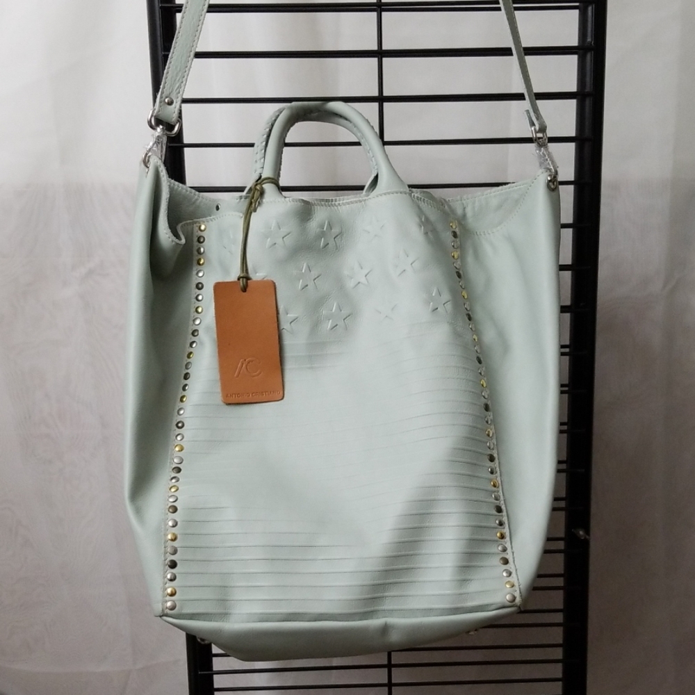 NEW Antonio Cristiano Made in Italy Leather Bag